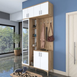 Hanah Home Soporte de Entrada EA120 - 2763 Nogal y Blanco